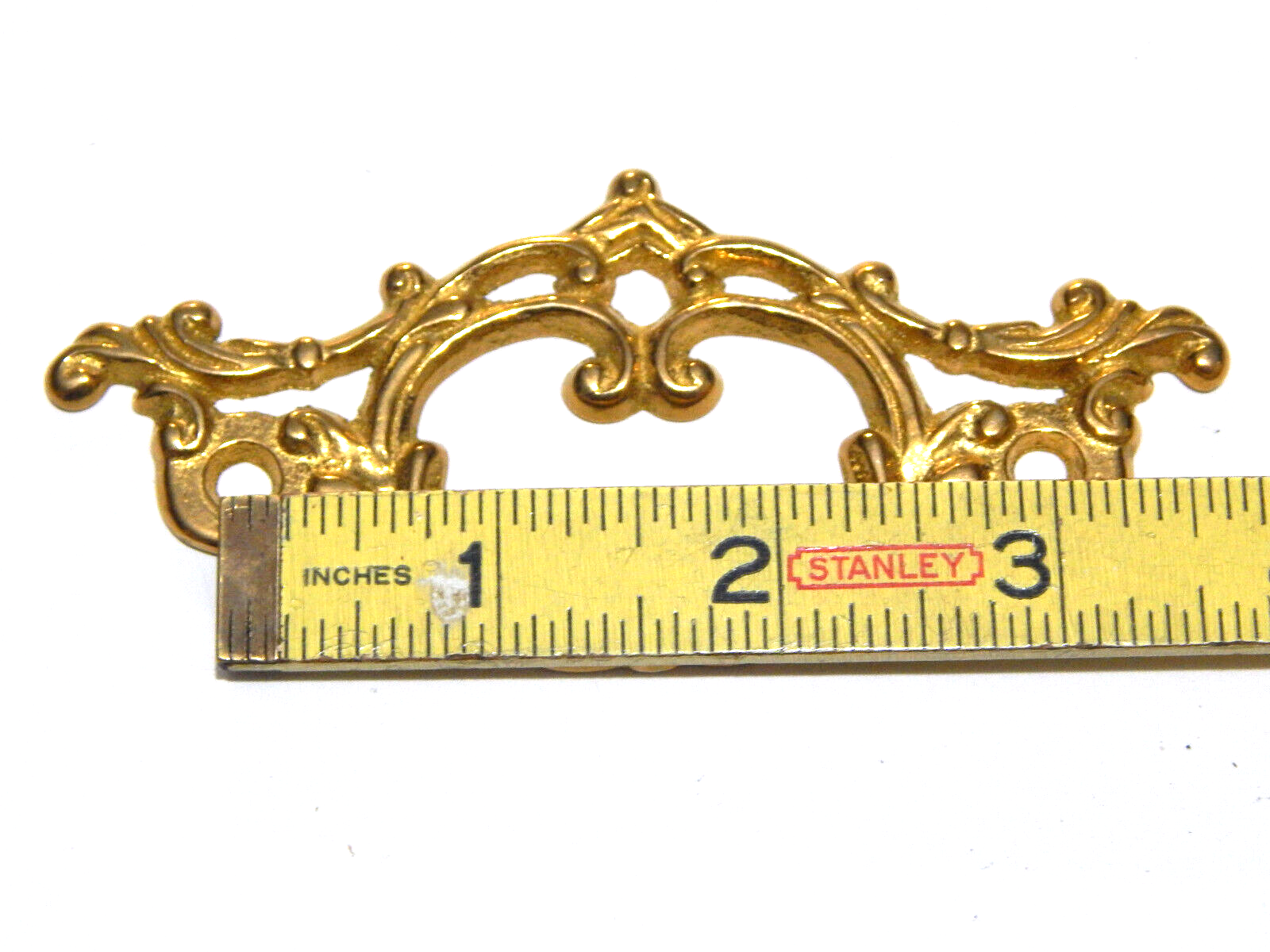 Victorian Fancy Ornate Drawer Pull With 3" Center For Dresser Chest Vanity