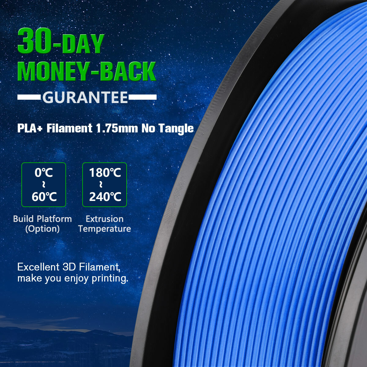 【BUY4 PAY FOR 3】SUNLU PLA/PLA PLUS/PETG/SILK/ABS/META/MATTE 1KG TPU500G Filament