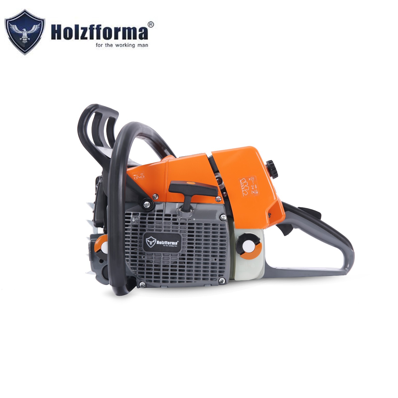 US Holzfforma 76.5cc Orange&Gray G466 Power Head Chainsaw With 25" 3/8 .063 84DL
