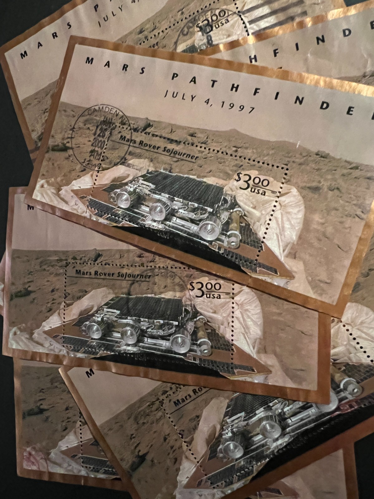 Scott #3178 $3 Mars Pathfinder S/S Mars Rover Sojourner USED FREE SHIPPING!