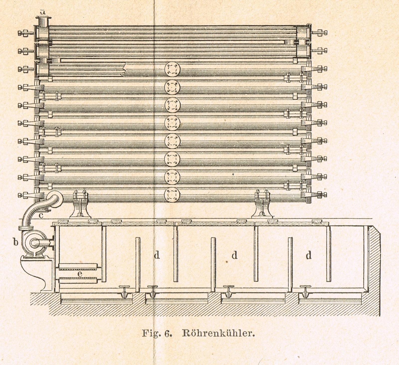 BEER BREWERY Vintage Technical Drawing 1886 Poster Print