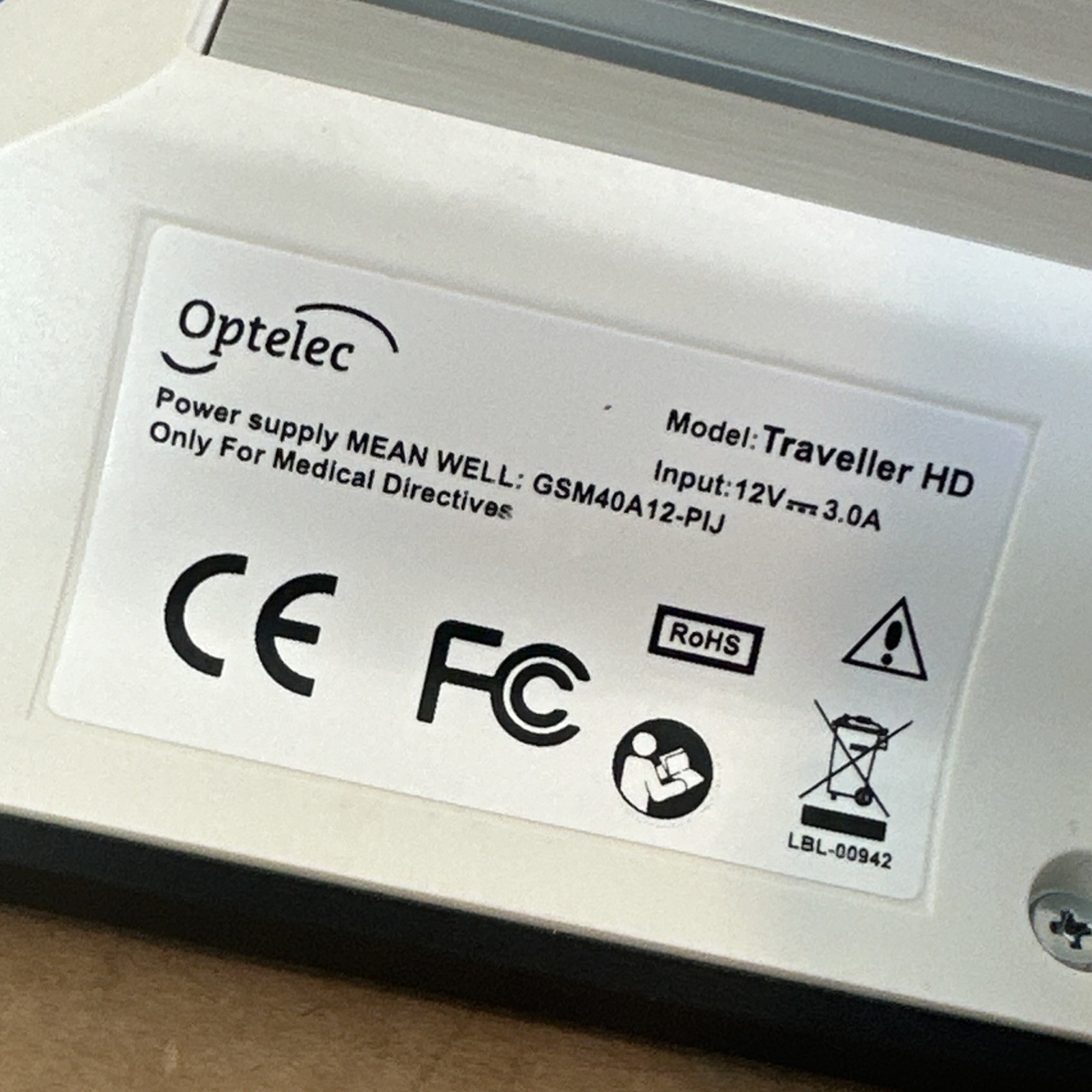 Optelec Traveller HD Portable Low Vision Video Magnifier 13.3 Inch Screen TESTED