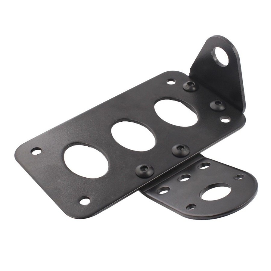Motorcycle Side Mount License Plate Bracket Holder For Harley Touring Road King