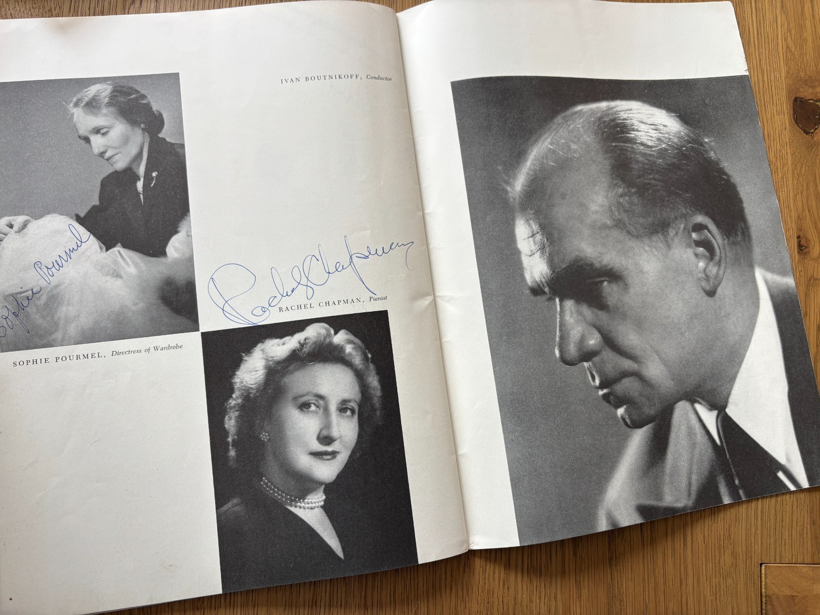 1956 program W/30 AUTOGRAPHS BALLET RUSSE DE MONTE CARLO NOVAK/CHOUTEAU/HOWARD