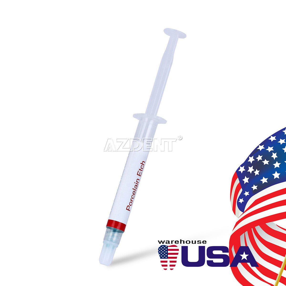 Dentex Dental Etch Porcelain Etch Gel 9.5% Hydrofluoric Acid Etchant 2.5ml