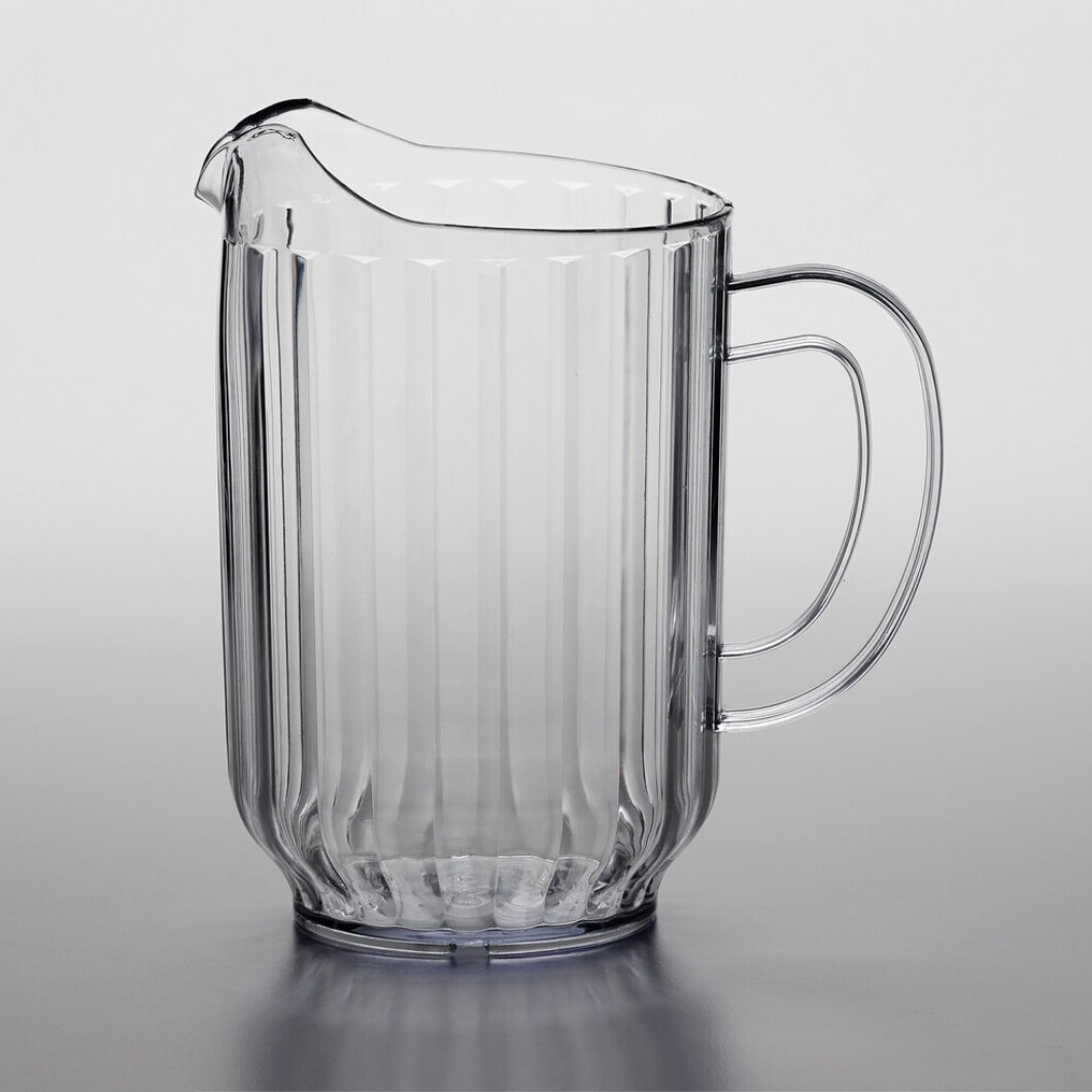 32 oz or 60 oz Clear SAN Plastic Water Pitcher BPA free