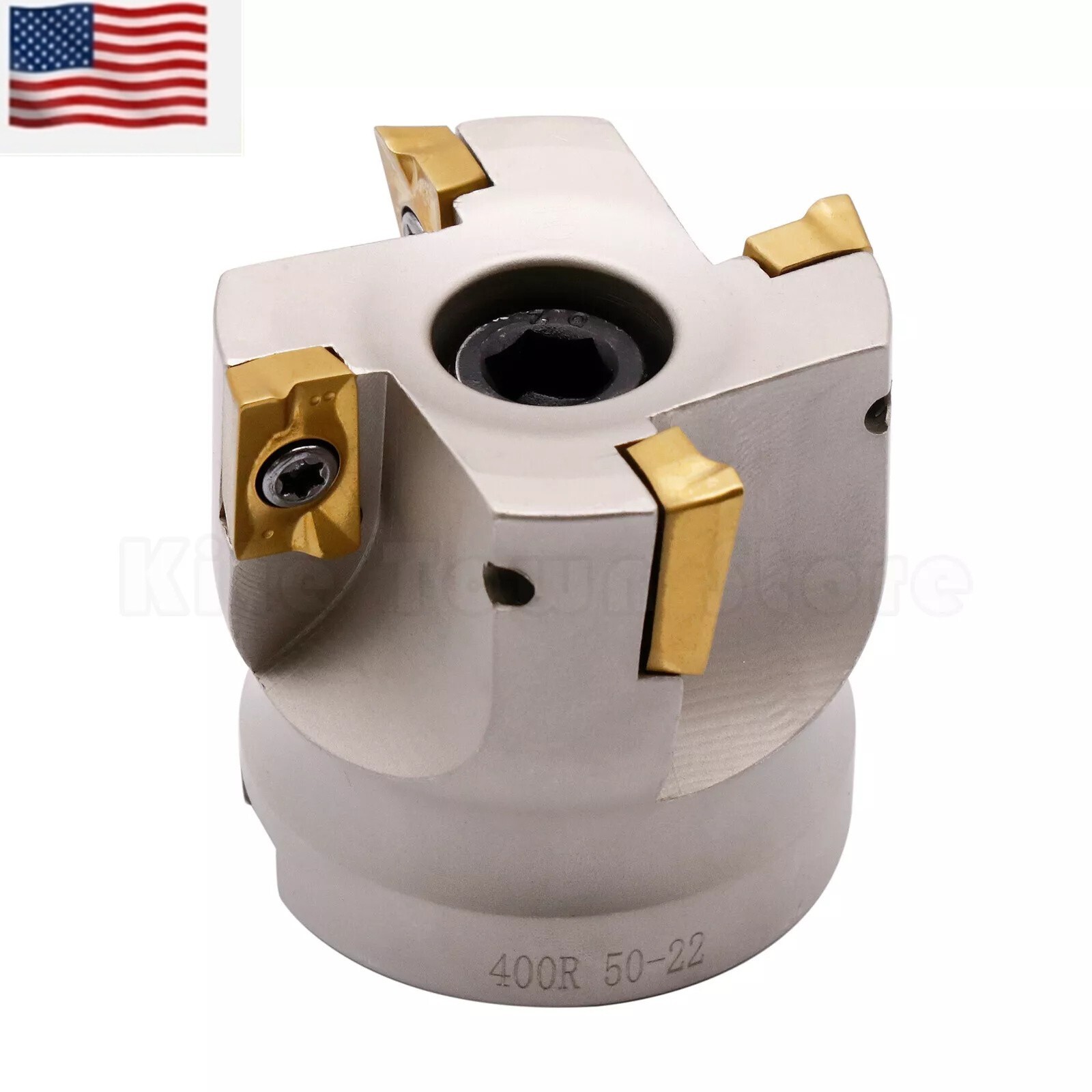 10Pc APMT1604 Carbide Insert Face End Mill Shell Cutter R8 FMB22 Arbor 400R 50MM