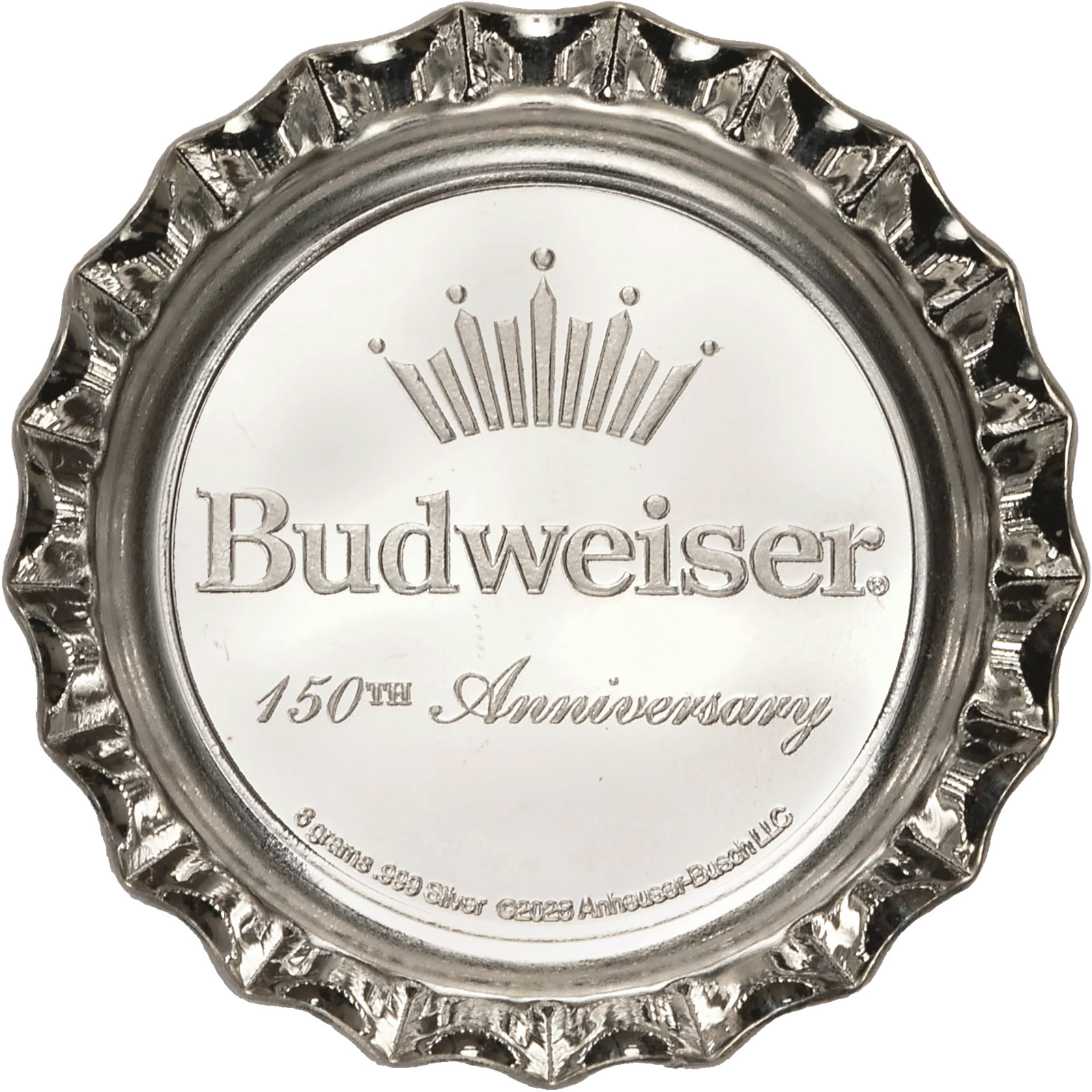 Budweiser Silver Bottle Cap - Patriotic