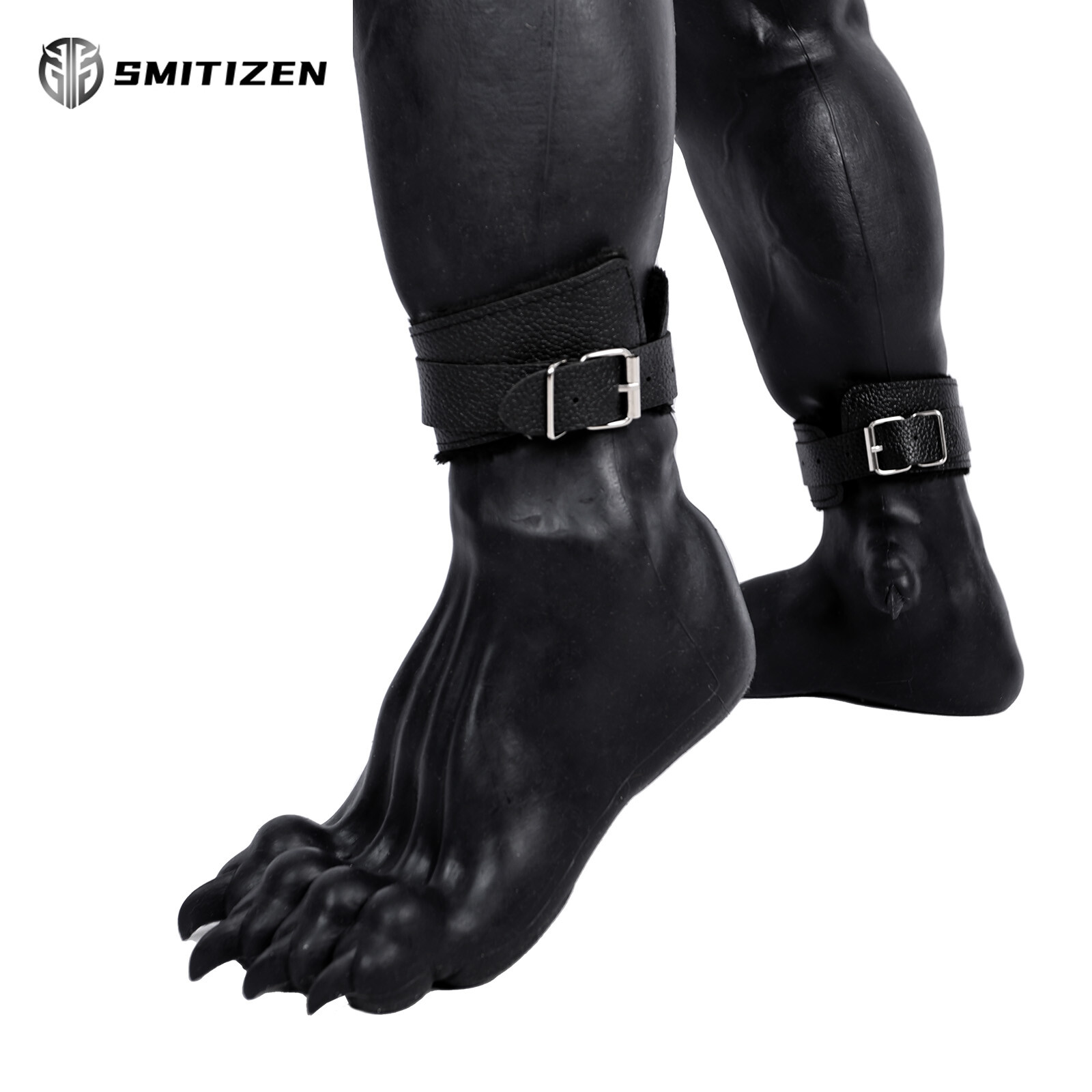 Smitizen Silicone Black Beast Paw monst Feet Realistic Skin Cosplay fake claw