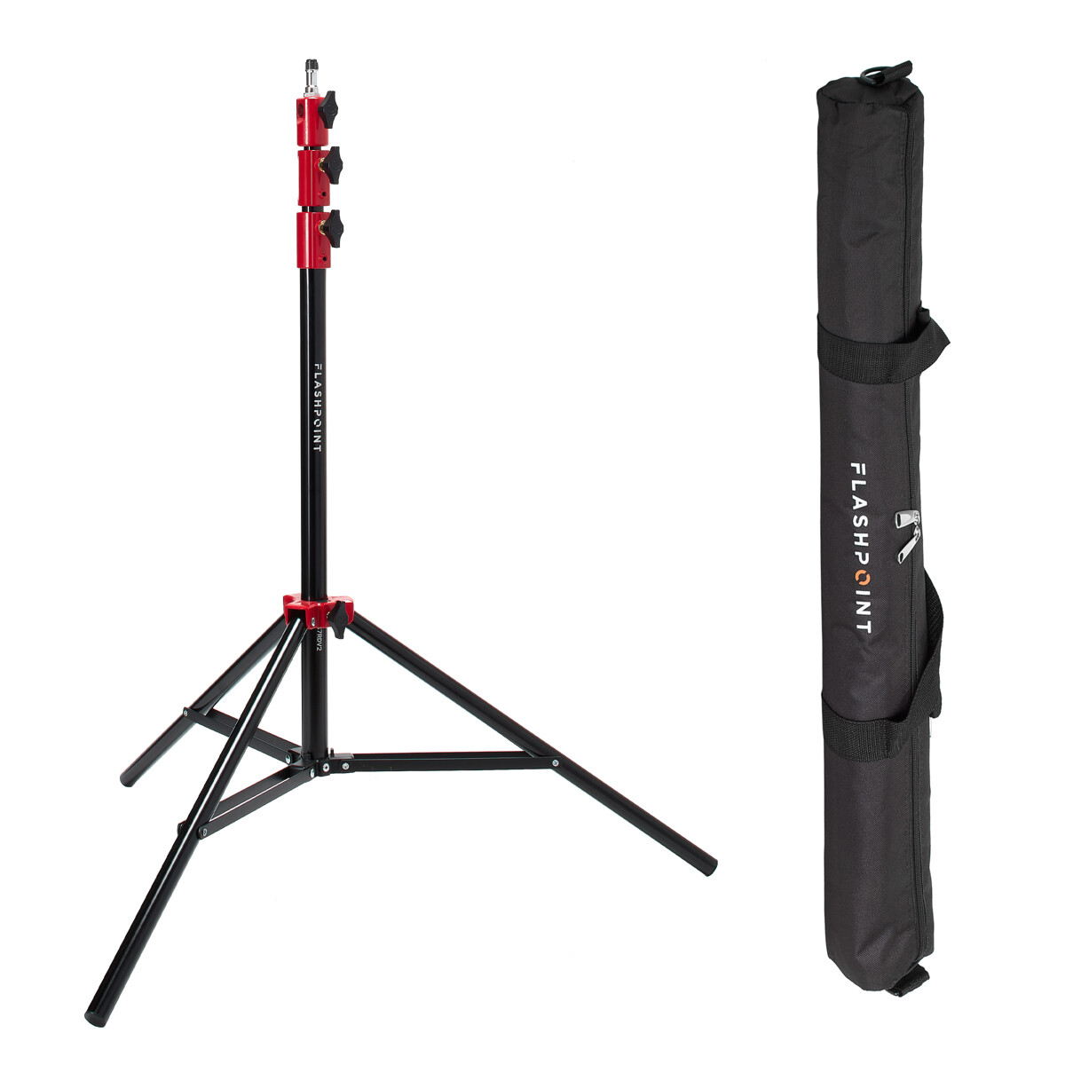 Flashpoint Pro Air-Cushioned Heavy-Duty Light Stand (Red, 7.2') #FP-S-7-RD-V2