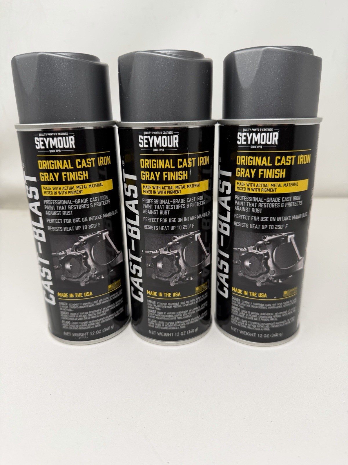 Seymour CA16-48 Cast Blast Spray Paint 12 Ounce (Pack of 3)