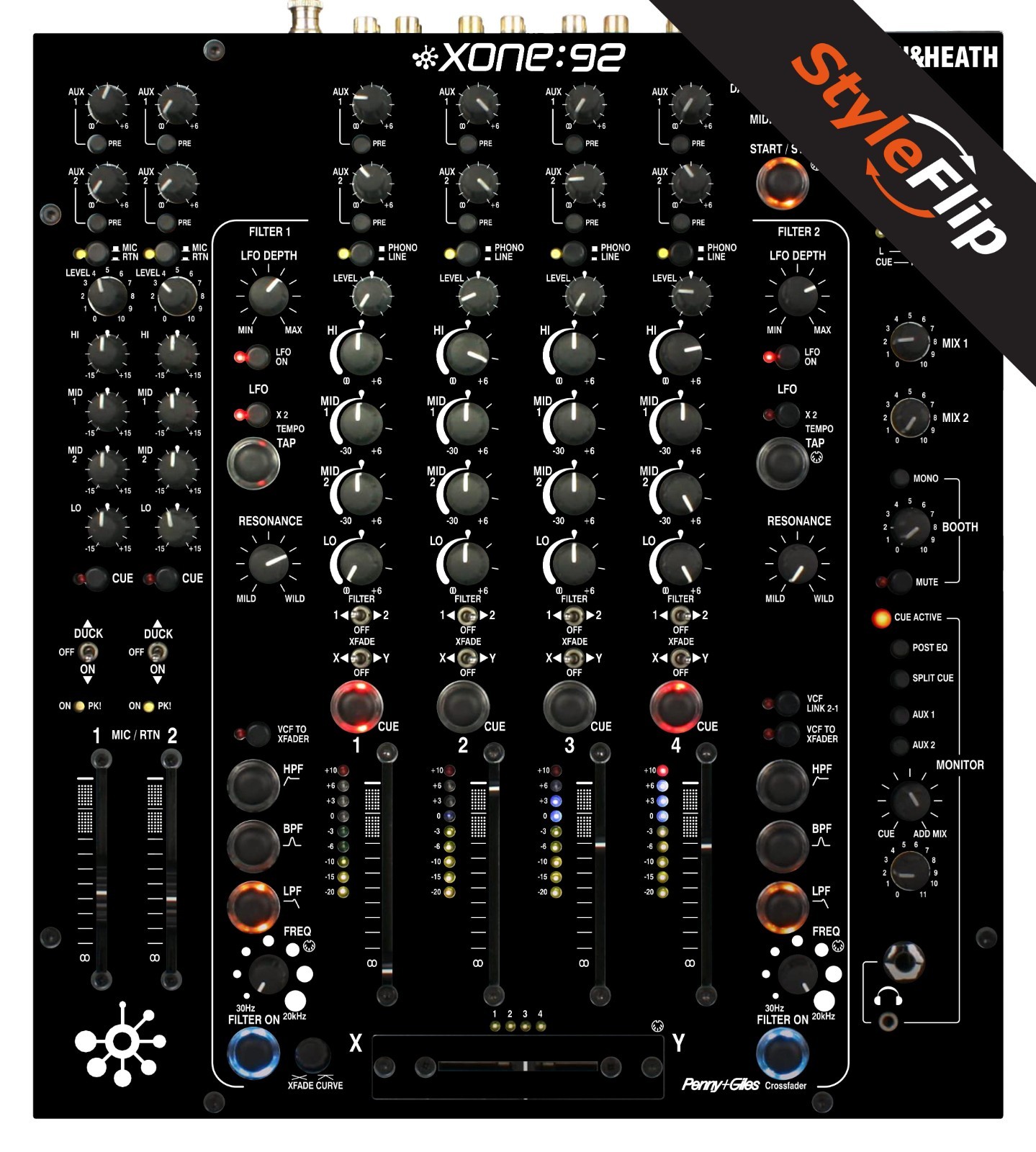 Allen & Heath XONE 92 Skin | Color Black | Protective Decal | StyleFlip Skins