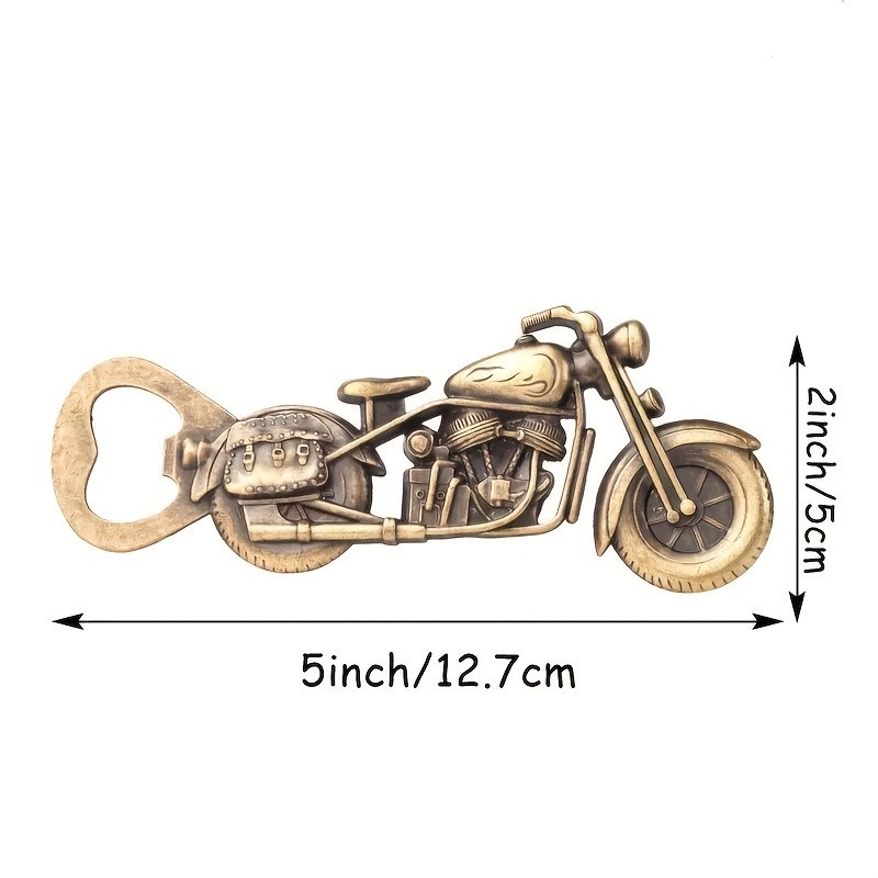 Vintage Motorcycle Beer Bottle Opener -Unique Gift for Bikers & Beer Enthusiasts