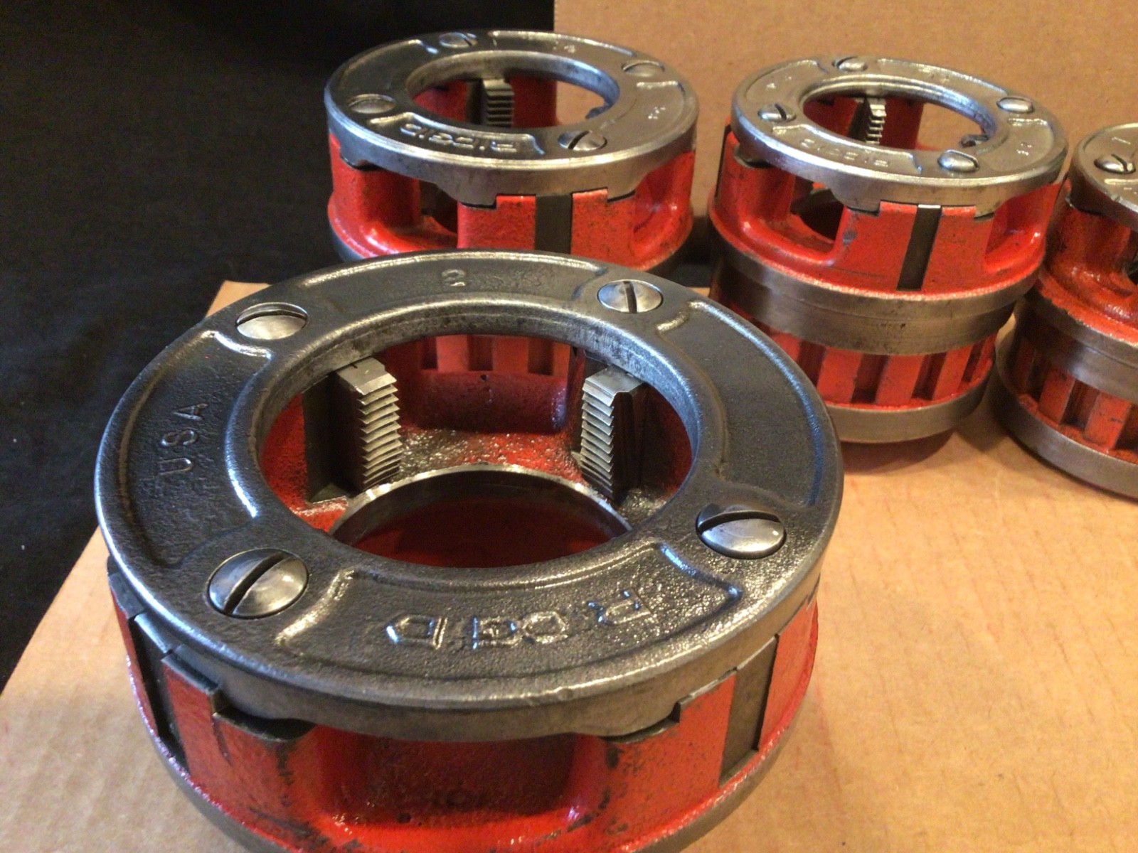 RIDGID 12 R PIPE THREADING DIE SET 1/2"-2", 6 Die Heads, FITS RIDGID 700 12R