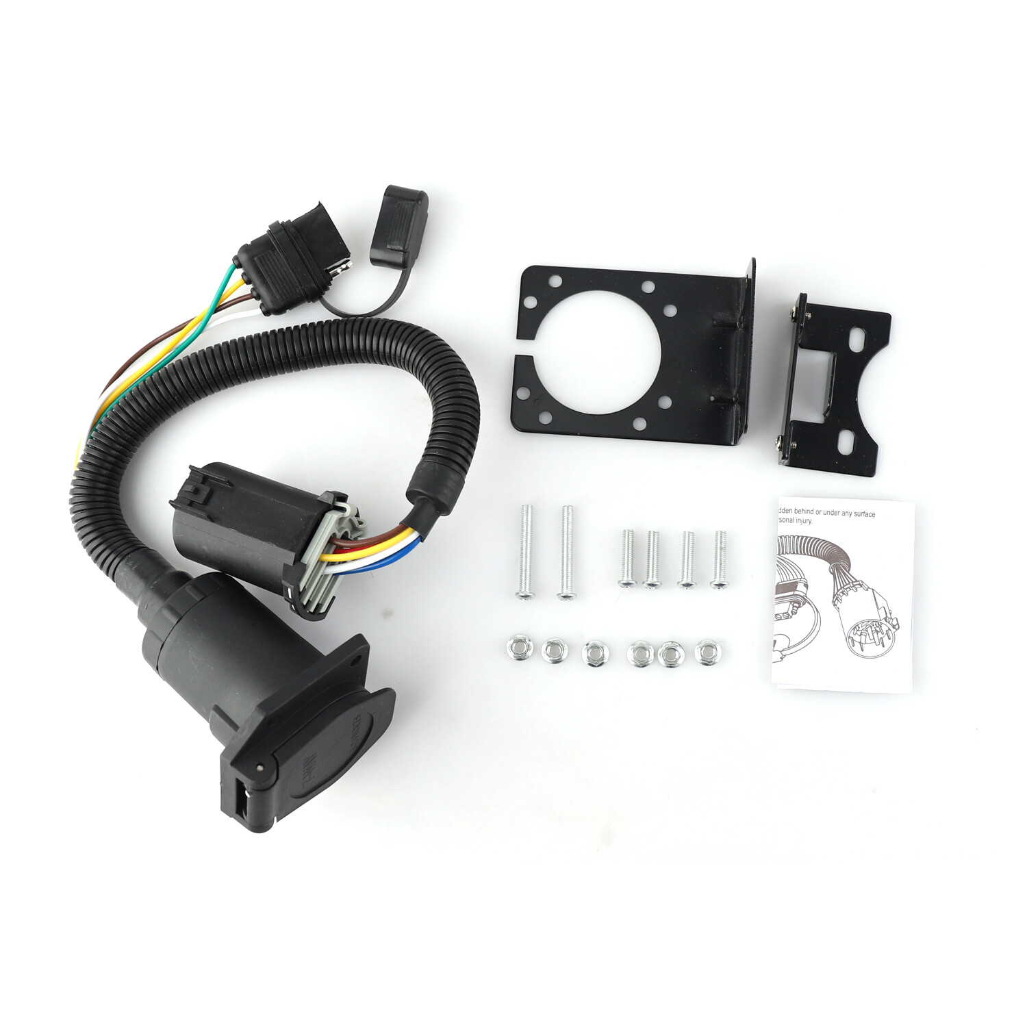 For Chevy Silverado 1500 2500 7 Way Trailer Wiring Harness 4 Way Flat Plug Kit