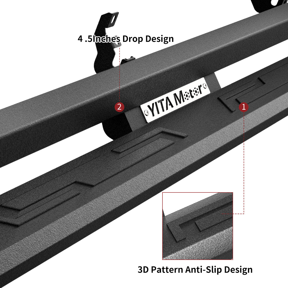 4.5'' Drop Running Boards for 2021-2024 Ford Bronco 4 Door Side Steps Nerf Bars