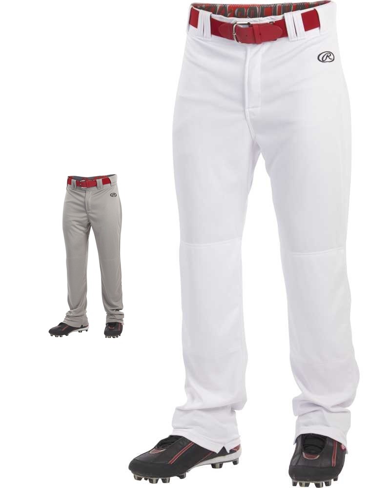 Rawlings Launch Adult Hemmed Relaxed Fit Open Bottom Baseball Pants