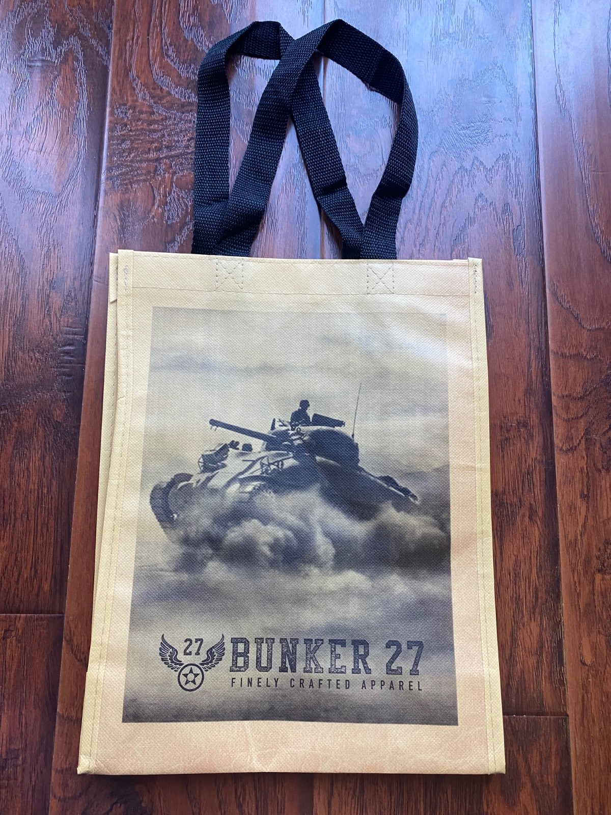 Bunker 27 Gift/Carry Bag with Sherman Tank on both sides of bag