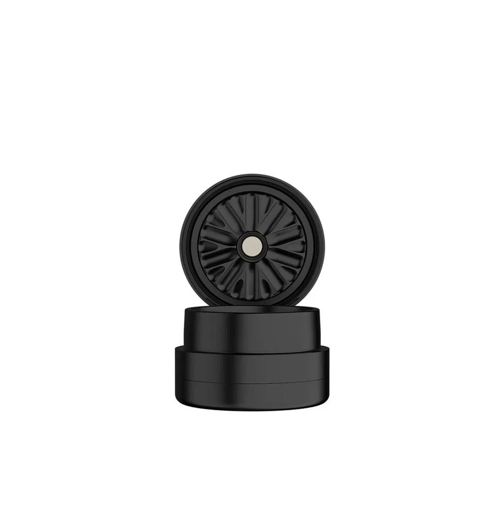 Flower Mill NEXT GEN STANDARD 2.0" BLACK Grinder 3 Piece