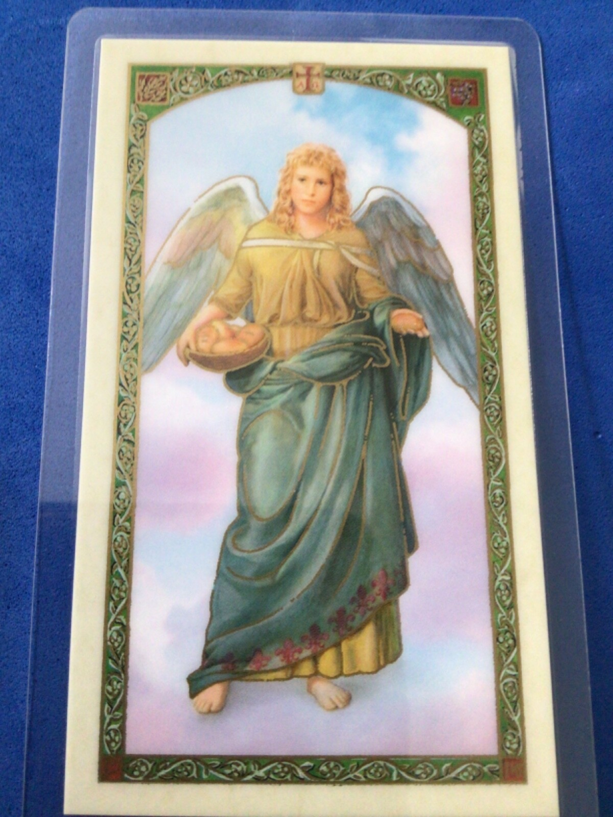 7 Archangels laminated HOLY CARDS Saint Michael Raphael Gabriel Uriel Barachiel