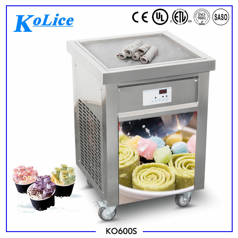 USA 110V Kolice ETL Commercial square pan fried ice ceram machine
