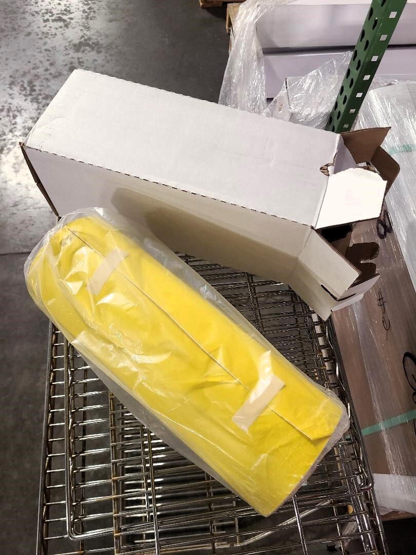 3.4 mil Paint Spray Mask Stencil Vehicle Auto Vinyl Self-Adhesive Yellow & White