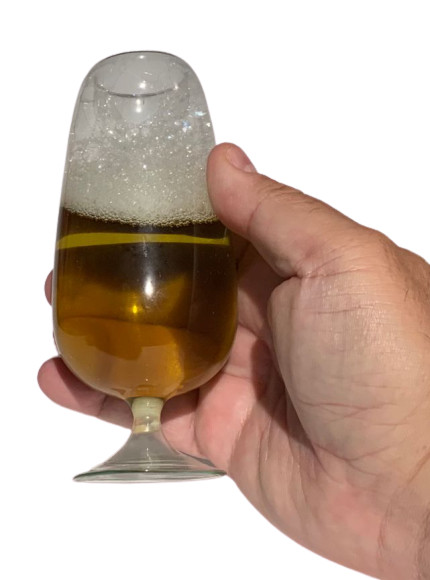 FAKE BEER GLASS No Spill Stage Magic Liquid Production Whisky Food Prop Joke Gag
