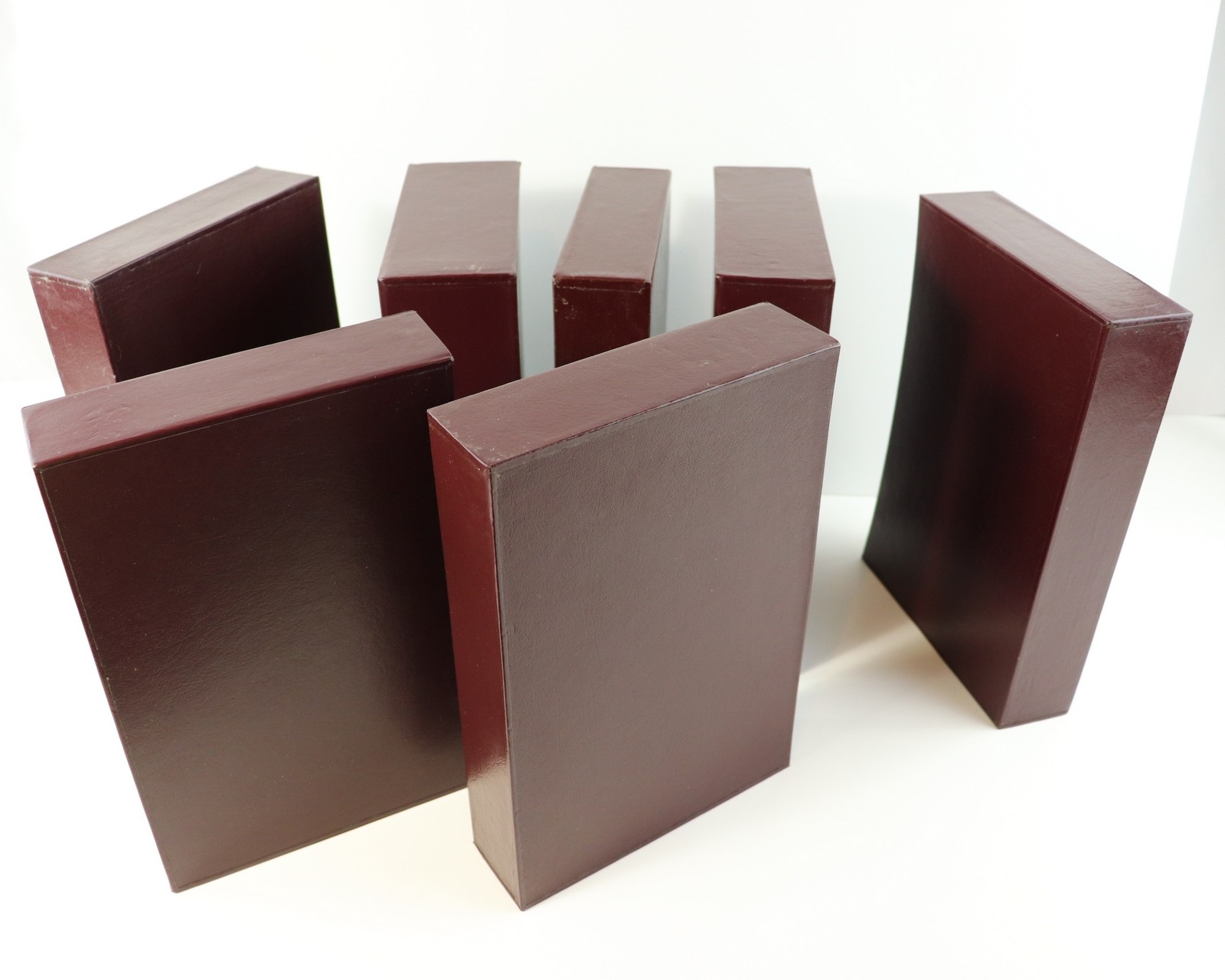 Old Book Slipcovers, Medium Junk Journal Boxes 3-Pack 6×10 upcycled book covers