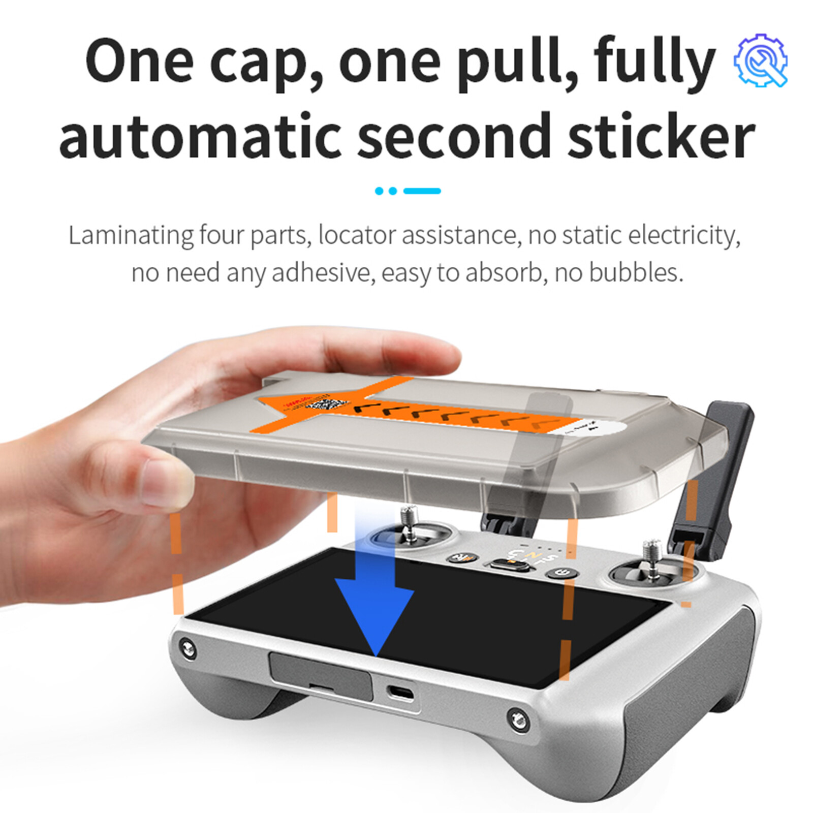 Screen Protector Film Dust-Free Tempered Glass for DJI RC RC2