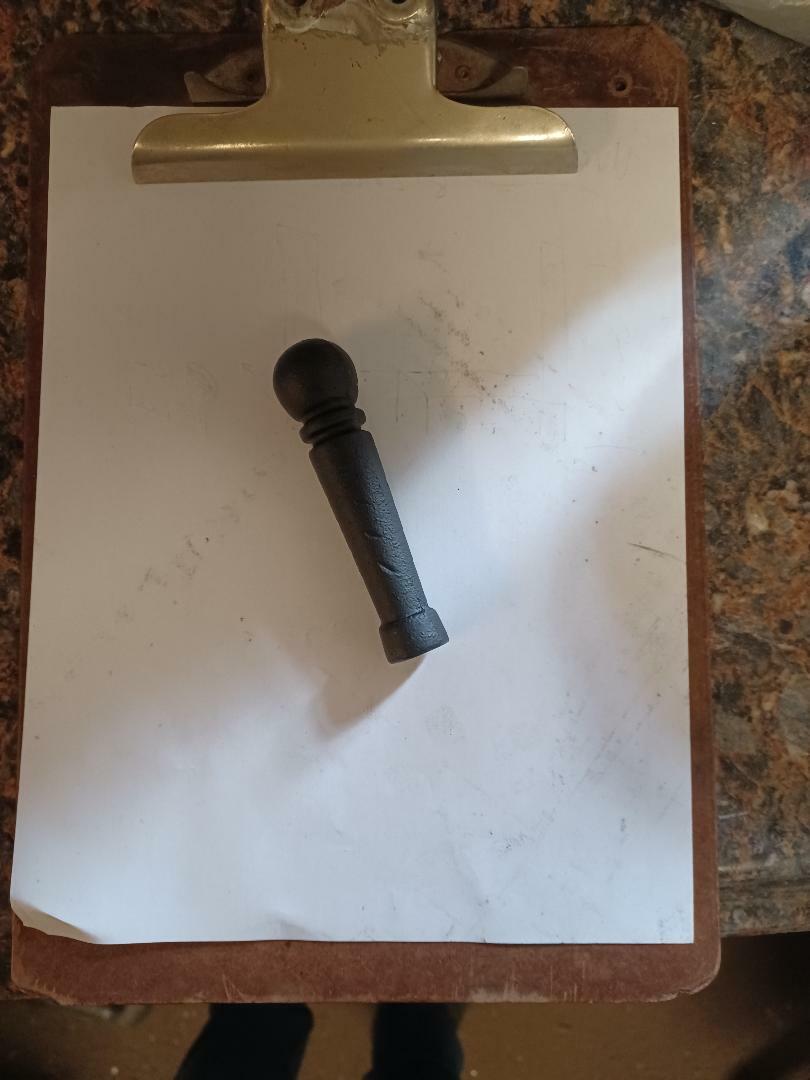 2 pk Fireplace wood stove tools pokers tongs handles 1/4" threaded hole black