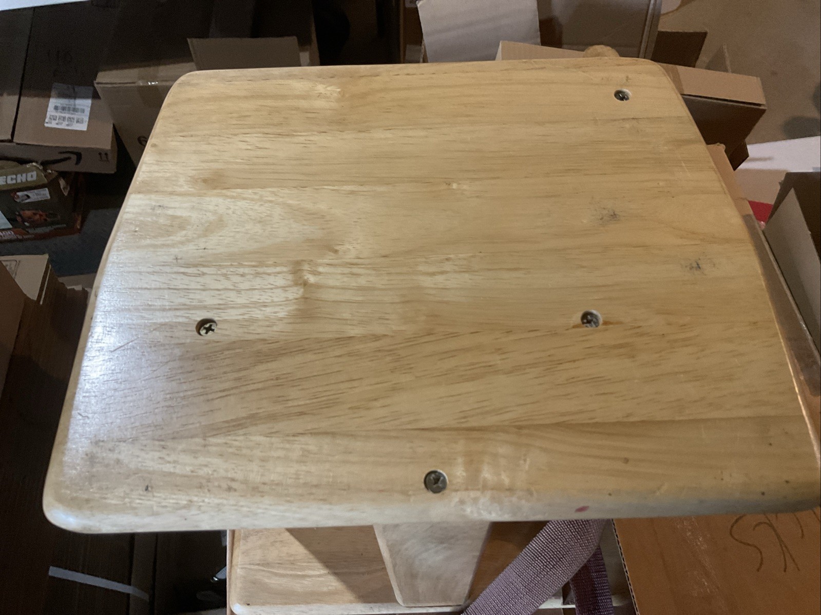 Restaurant Children Booster Seat in Natural Wood Finish Commercial Use Read