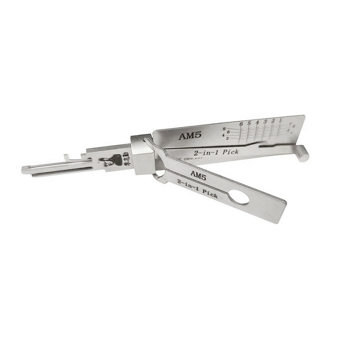 Key Decoder 2 In 1 Stainless Steel Key Pick Up Hook Tool For Repair Maintenance