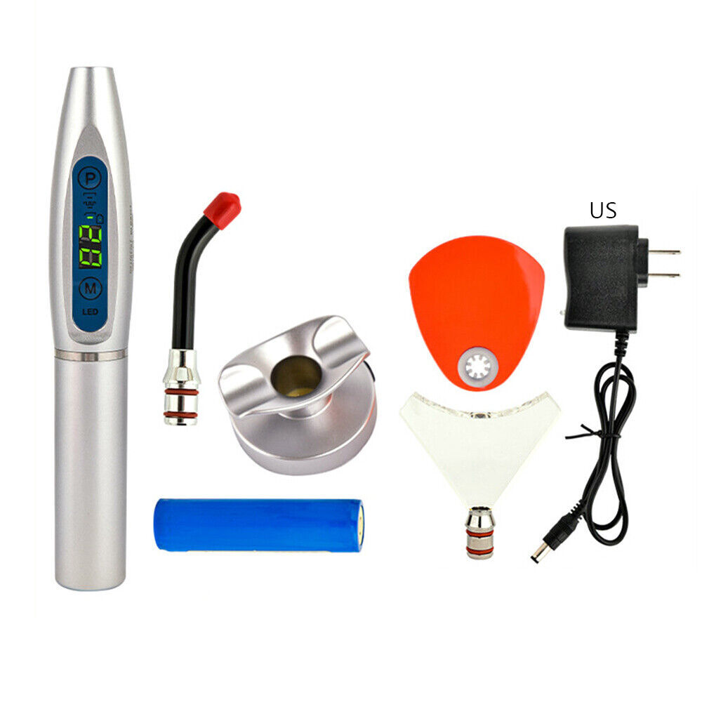 Dental Wireless Cordless LED Cure Curing Light Lamp 2000mw 5W Tool Resin Cure US