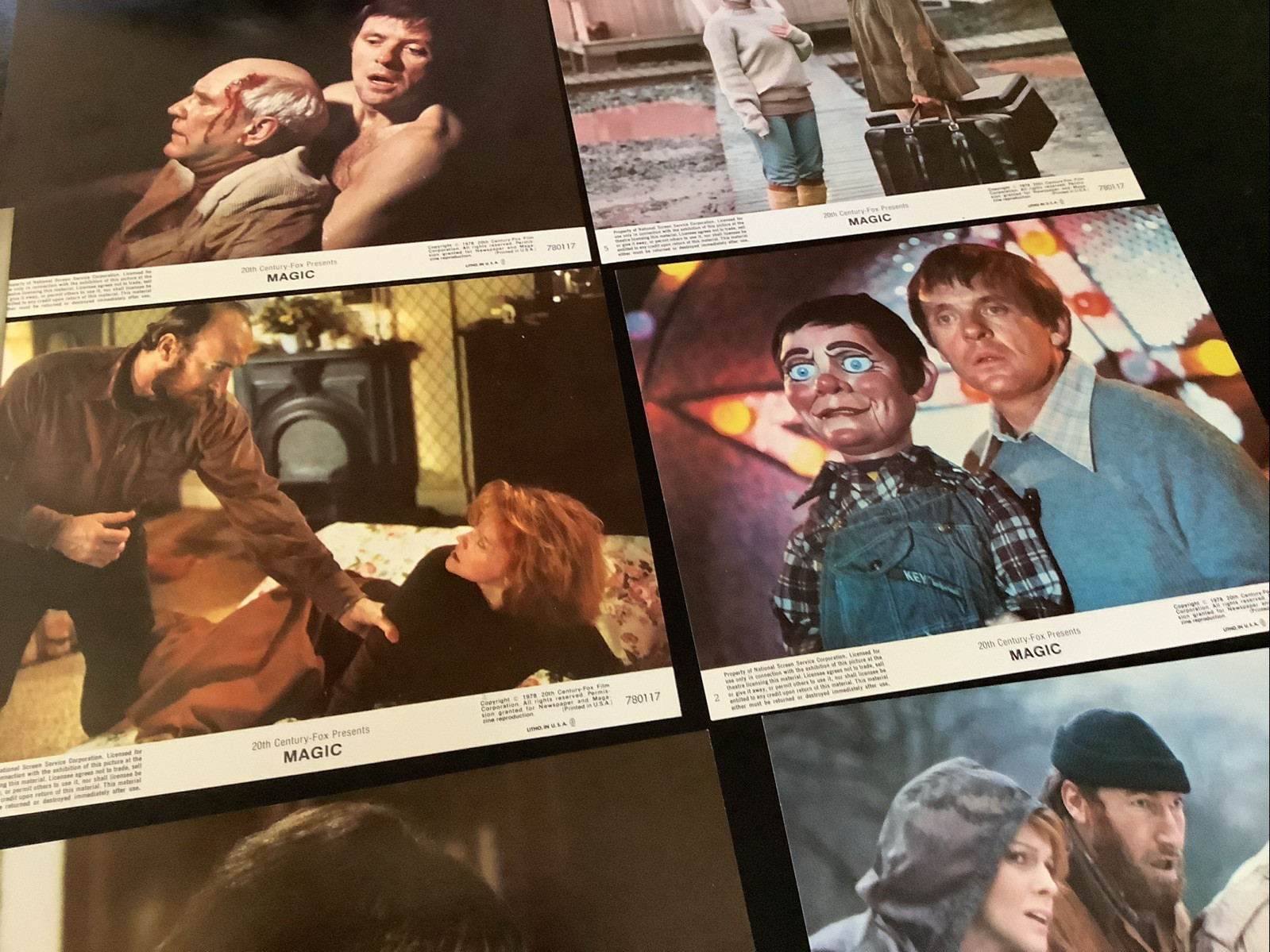 MAGIC 1978 ORIGINAL LOBBY CARD SET OF 7 ANTHONY HOPKINS ANN-MARGRET-EXCELLENT!