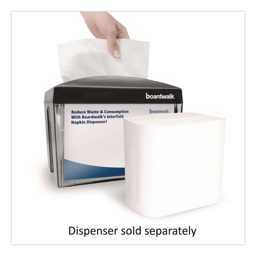 Boardwalk 6000INTW 6.3 in. x 8.5 in. 1-Ply Interfold Napkins - White (12/CT) New