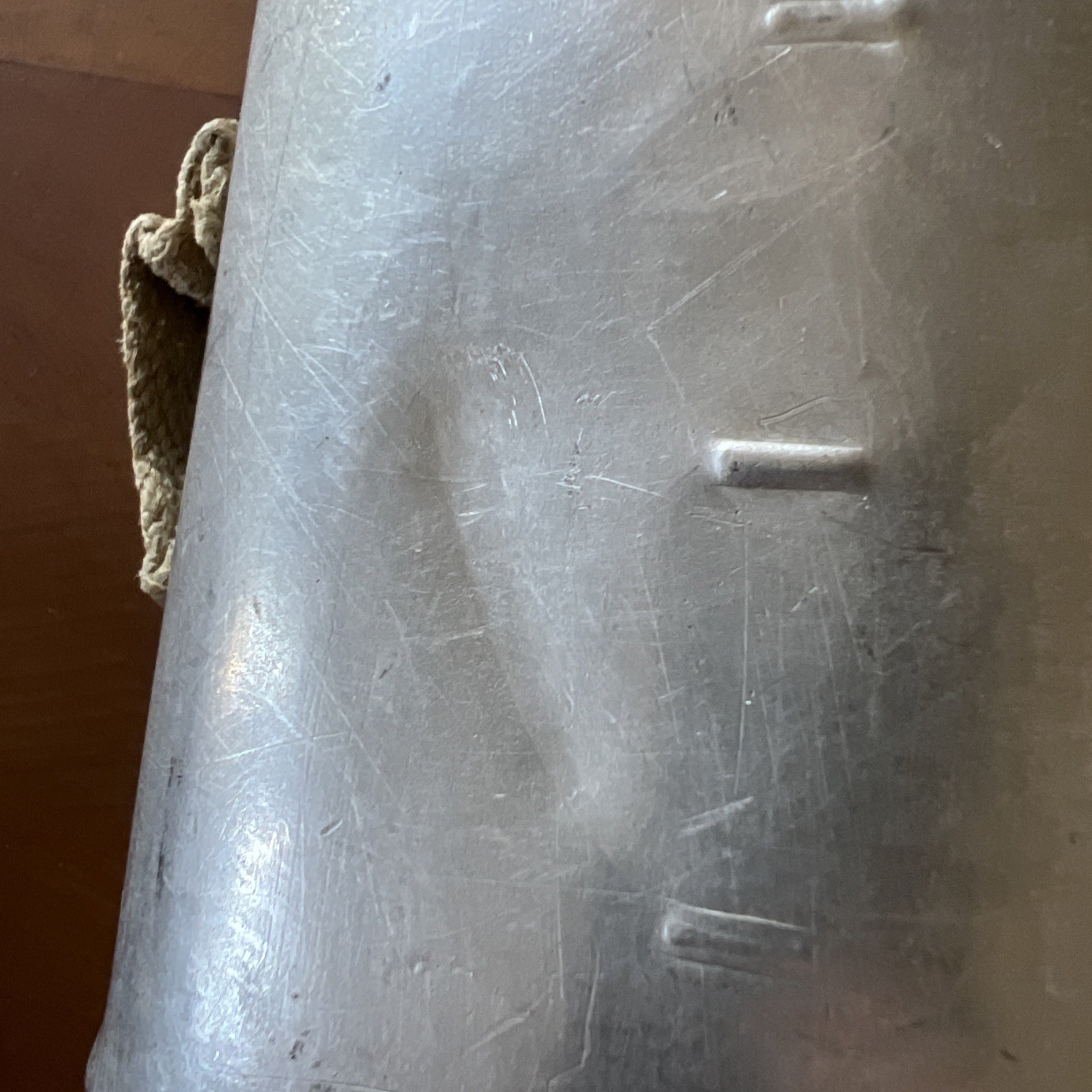 WW1 Era (1916) Enameled Swiss Army Canteen, F. Merker & Co. Baden