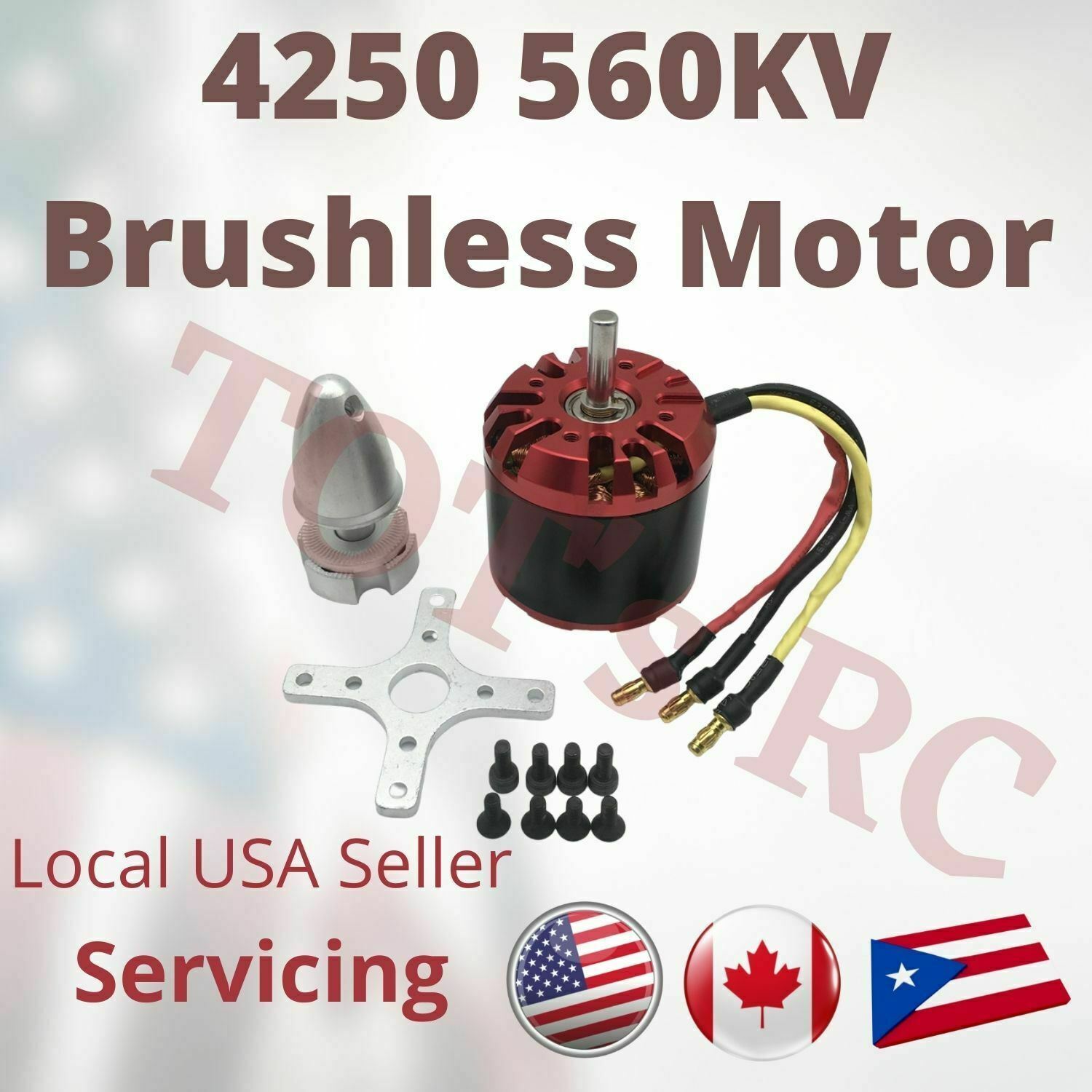 4250 560kv-800kv | 5065 400kv [Power60] Brushless Motor | Monster RC Plane Skate