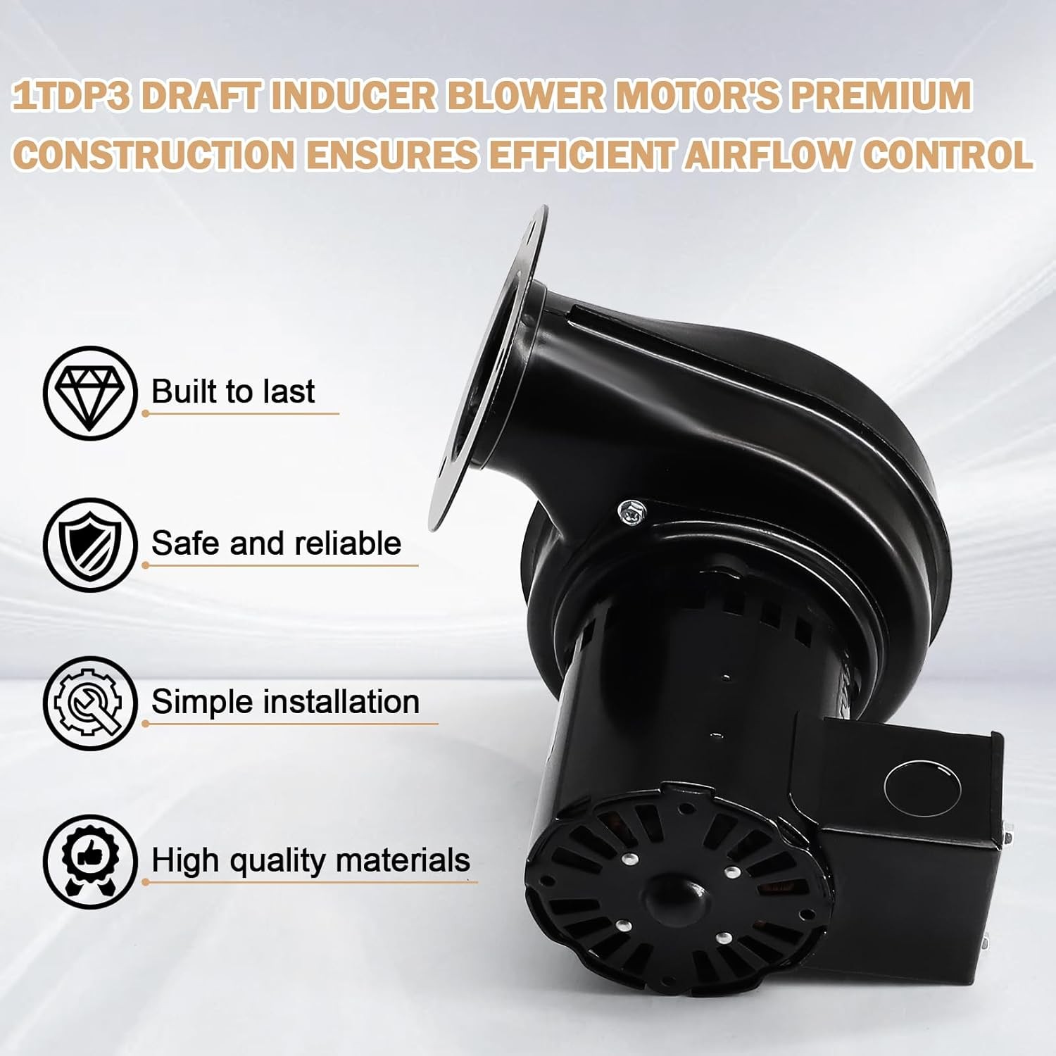 For Dayton 1TDP3, Fasco 4C443, 7021-4931, 50748-D500 Draft Inducer Blower Motor