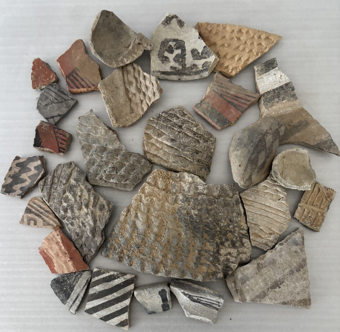 Ancient Anasazi Native American Pottery Shards 1” - 4” Arizona L6-E FREE SHIP