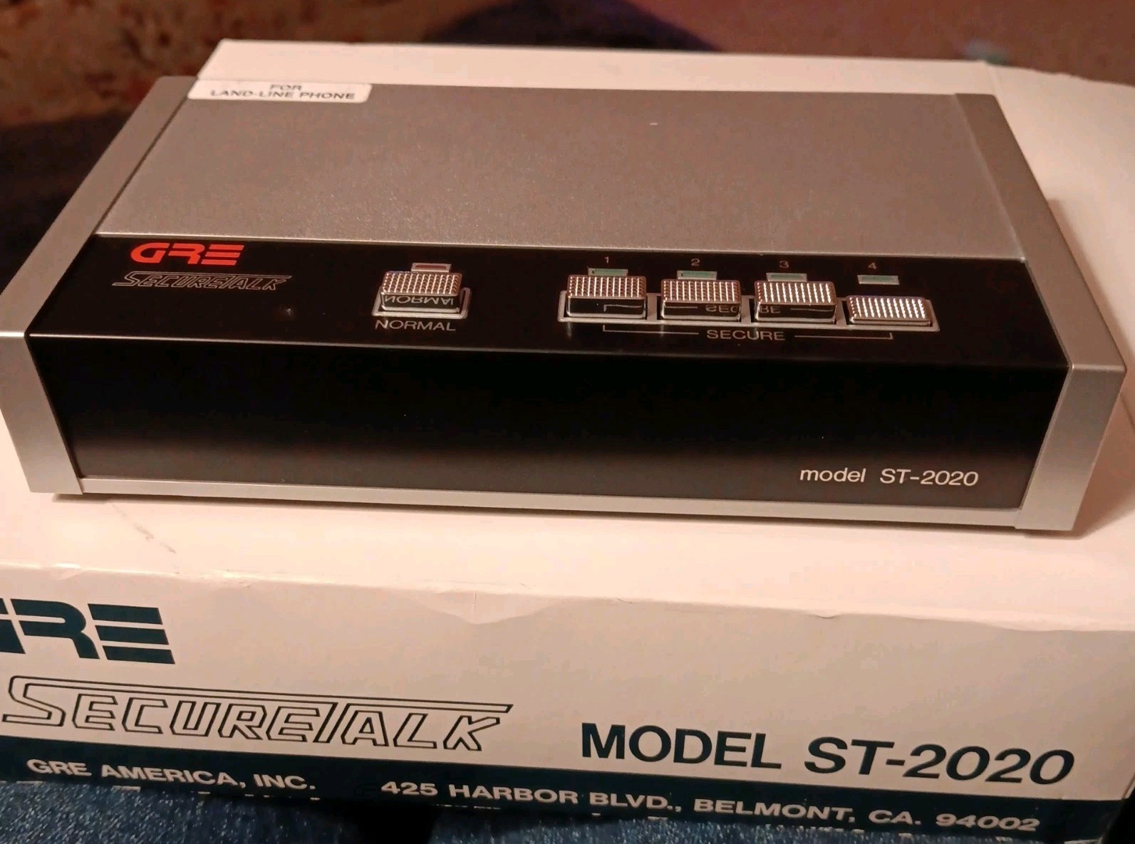 GRE America Secure Talk ST-2020 Speech Device (De-Scrambler) Rare Vintage - New?