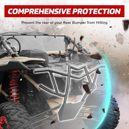 Can-Am X3 Rear Bumper Guard, Heavy Duty Steel Tube Combined Pre-Runner Bumper
