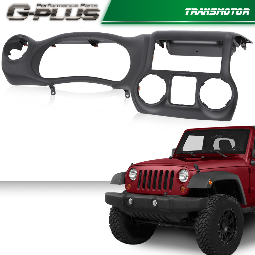 Fit For 2011-2014 Jeep Wrangler Dash Instrument Cluster Trim Panel Bezel