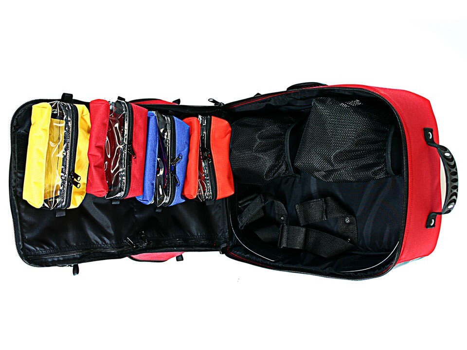 Iron Duck BLS Backpack 35132 First Responders EMT Medical Trauma Bag - Red