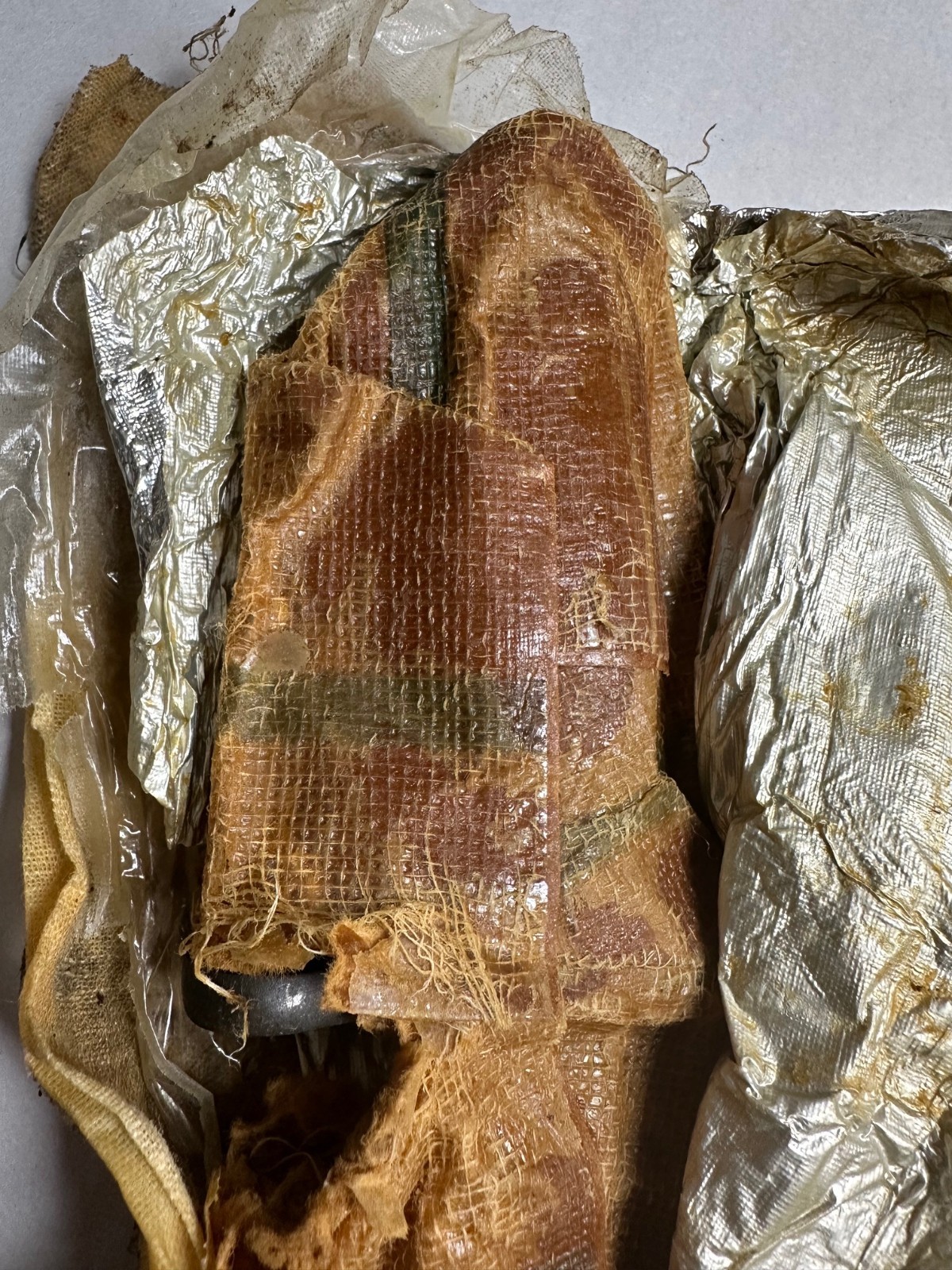 GARAND 10" BOWIE CUT DOWN BAYONET S.A. 1918 IN PACKAGE NO SCABBARD.