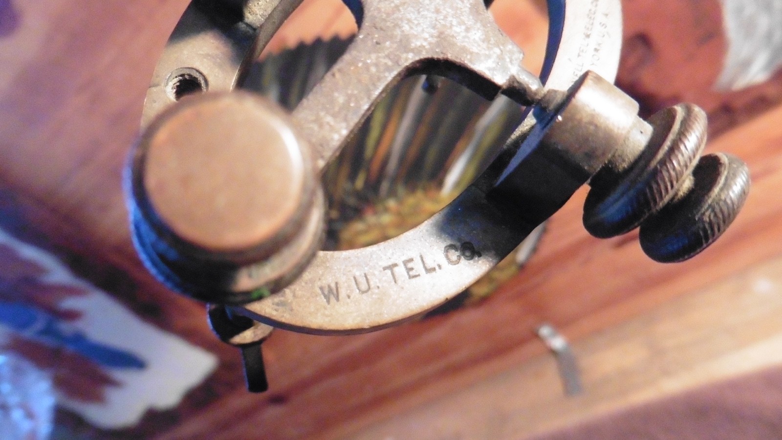 Western union telegraph Key - Morse Straight Key- JH Bunnell & Co