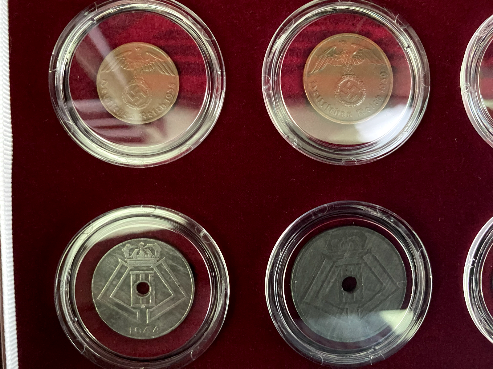 World War II Certified Boxed Collection of 12 Coins COA & History & Box Included