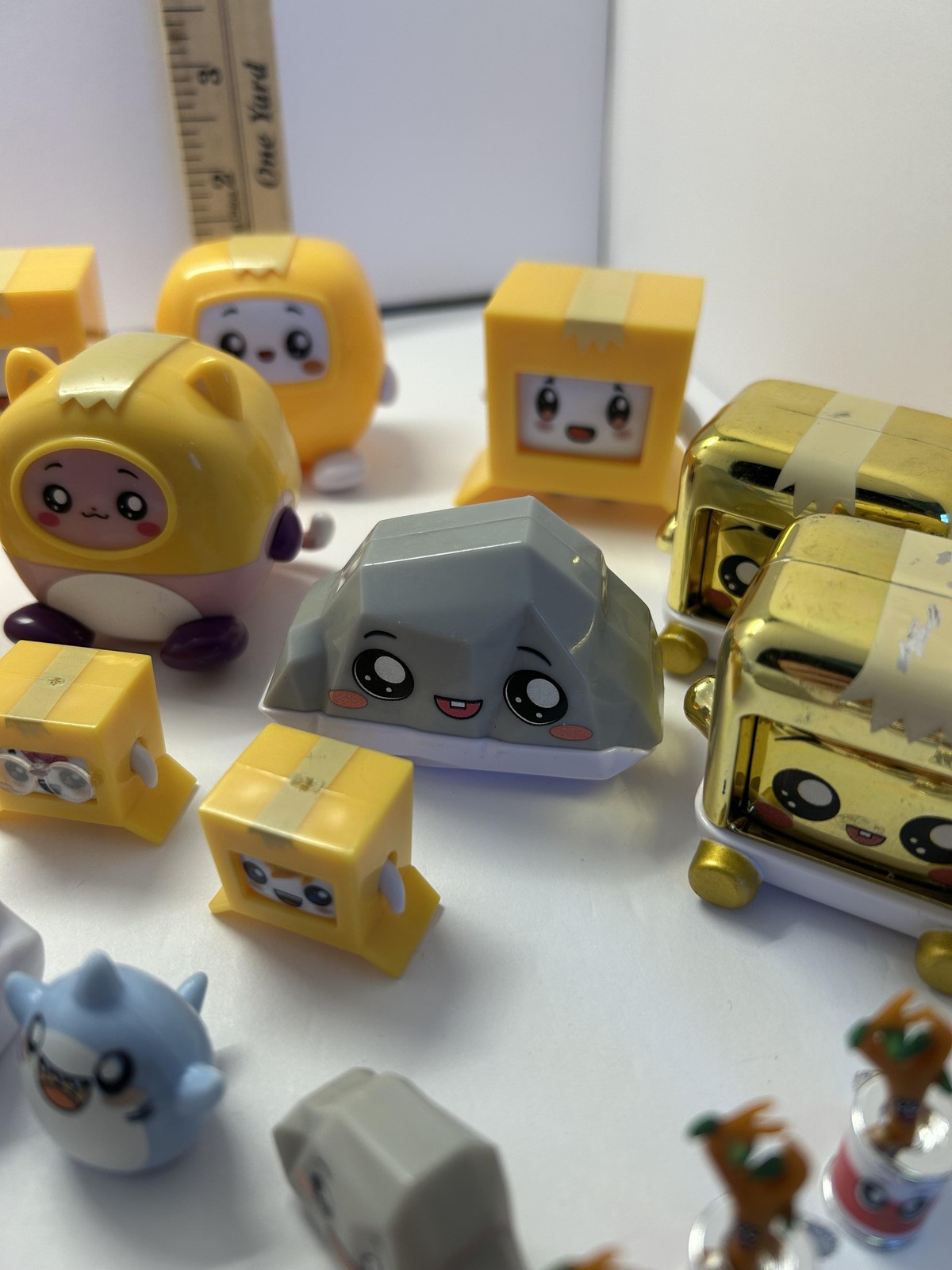 LankyBox Boxy Rocky LankyBot Canny Sticky Figures Lot Small Plastic Mini Toys