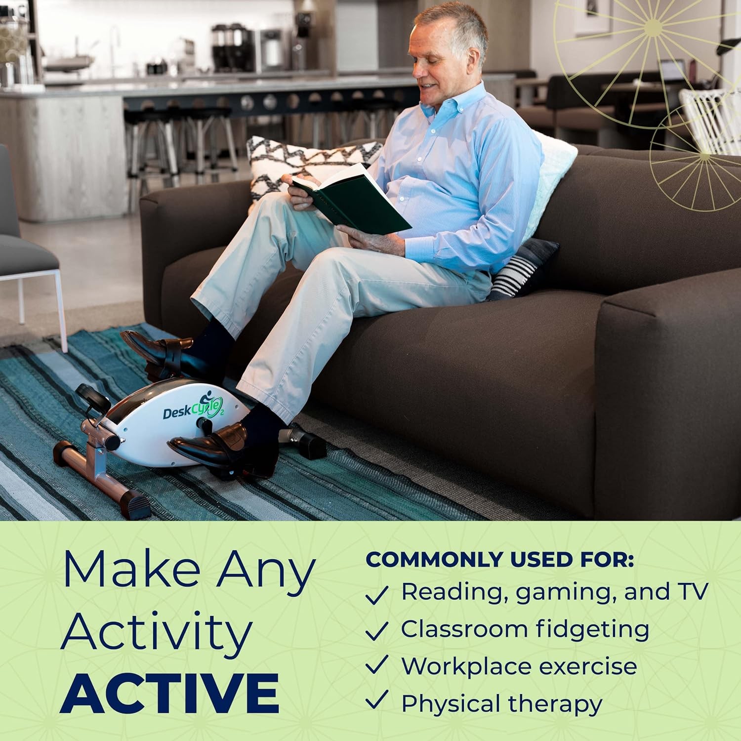 DeskCycle Under Desk Bike Pedal Exerciser