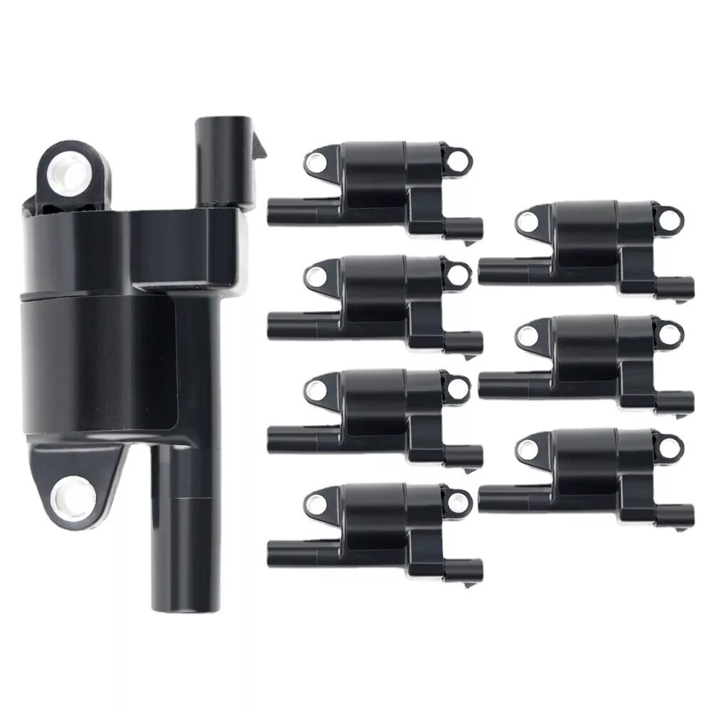 Genuine UF414 8p Ignition Coil+Spark Plug+Wireset For GMC Chevy SilveradoTahoe./