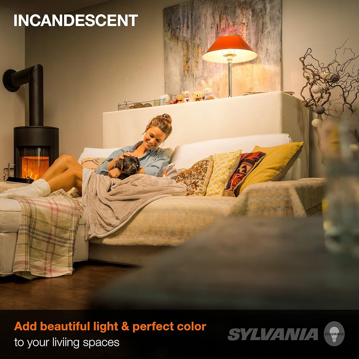 Sylvania Incandescent Light Bulb, 25W A19, Dimmable, Medium Base, 160 Lumens, 28